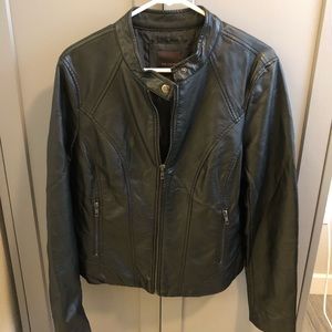 Faux leather jacket